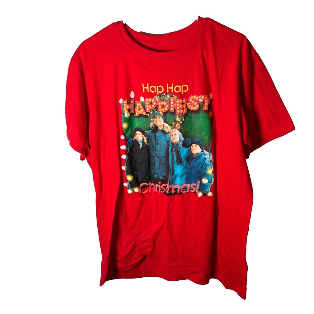 National Lampoon's Christmas Vacation T-Shirt Adult Large Red Happiest Christmas